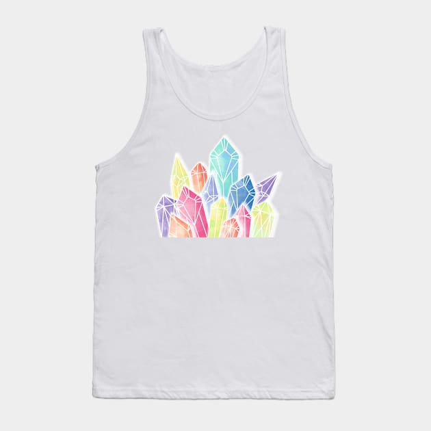 Crystals Yellow Tank Top by PrintablesPassions